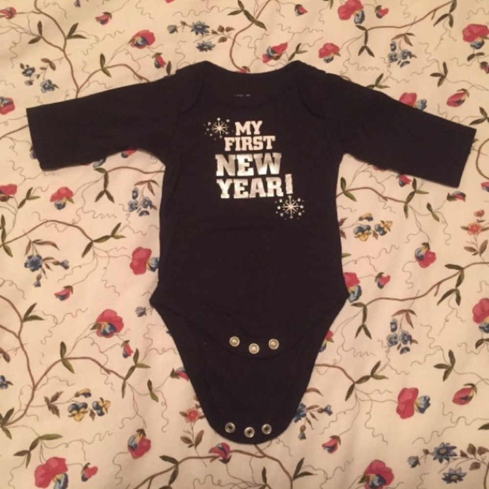 3/25$ My First New Year! onesie. NB